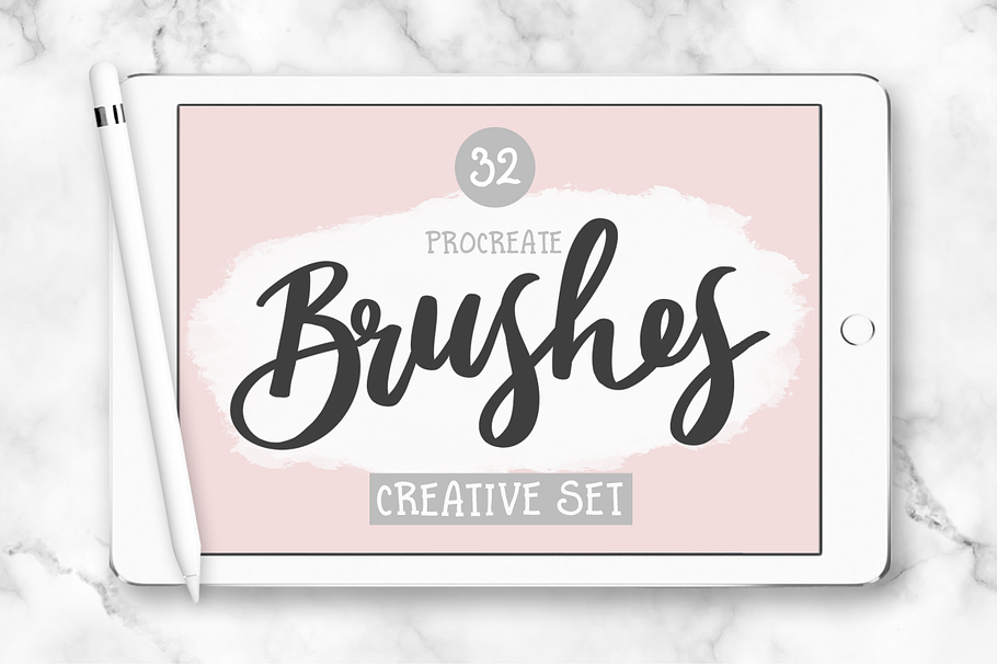 32 Procreate Brushes - Creative Set in Photoshop Brushes - product preview 8