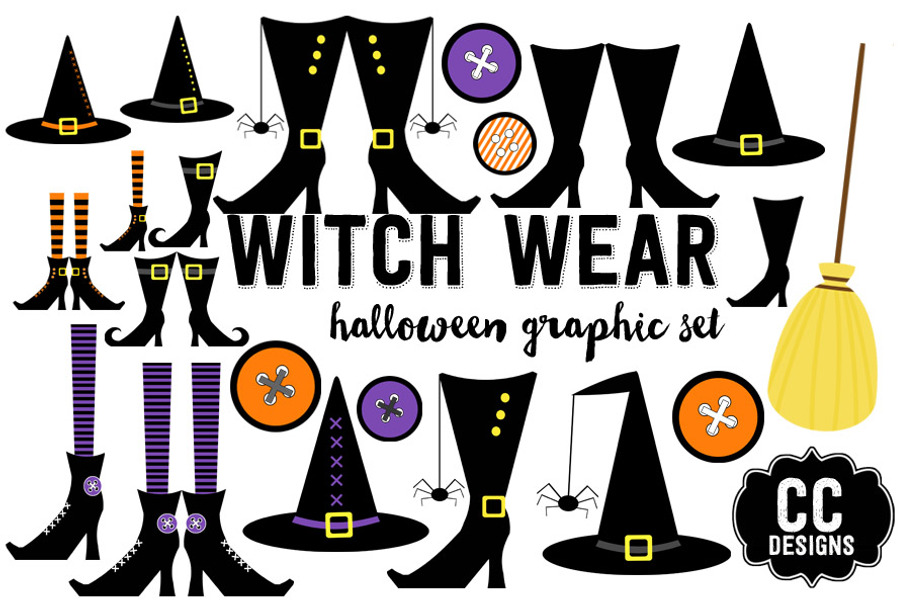 Witch Wear Halloween Graphics