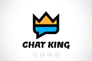 Chat King Logo Template