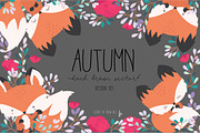Little FOX in Autumn and Fall VECTOR
