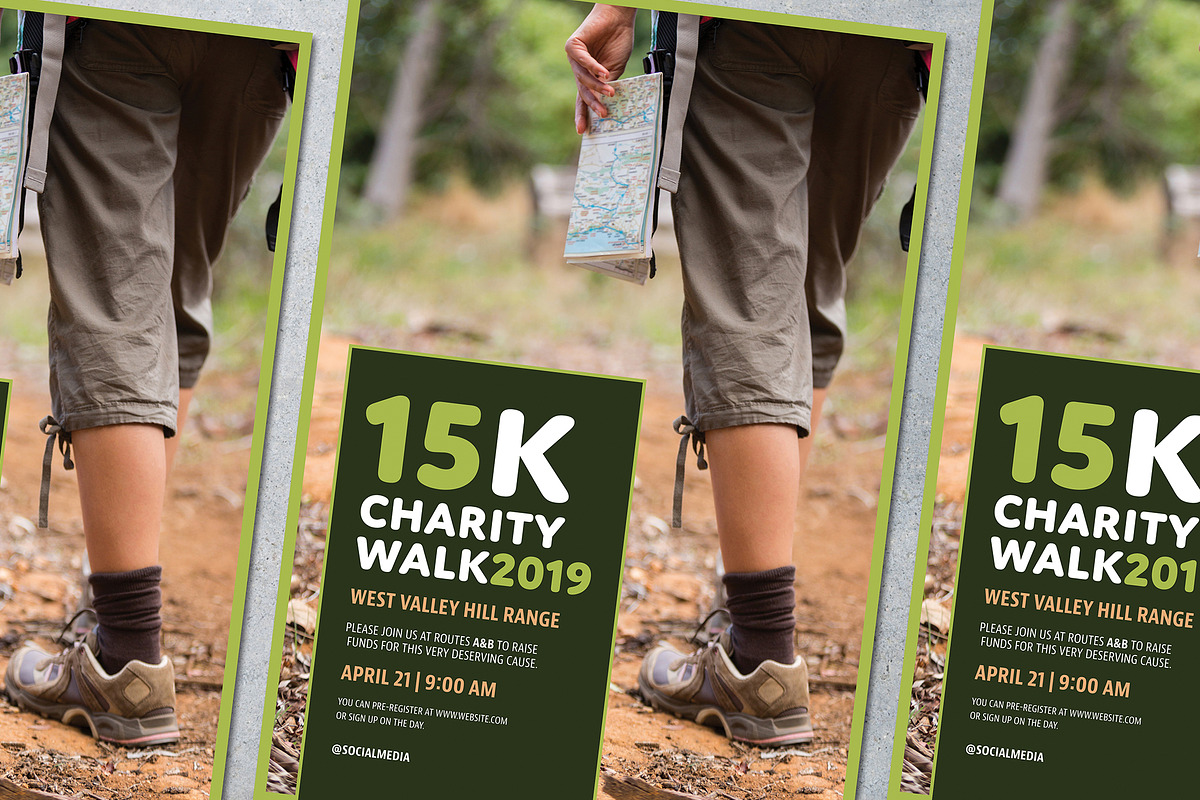 Charity Walk Poster Mockup in Templates - product preview 8
