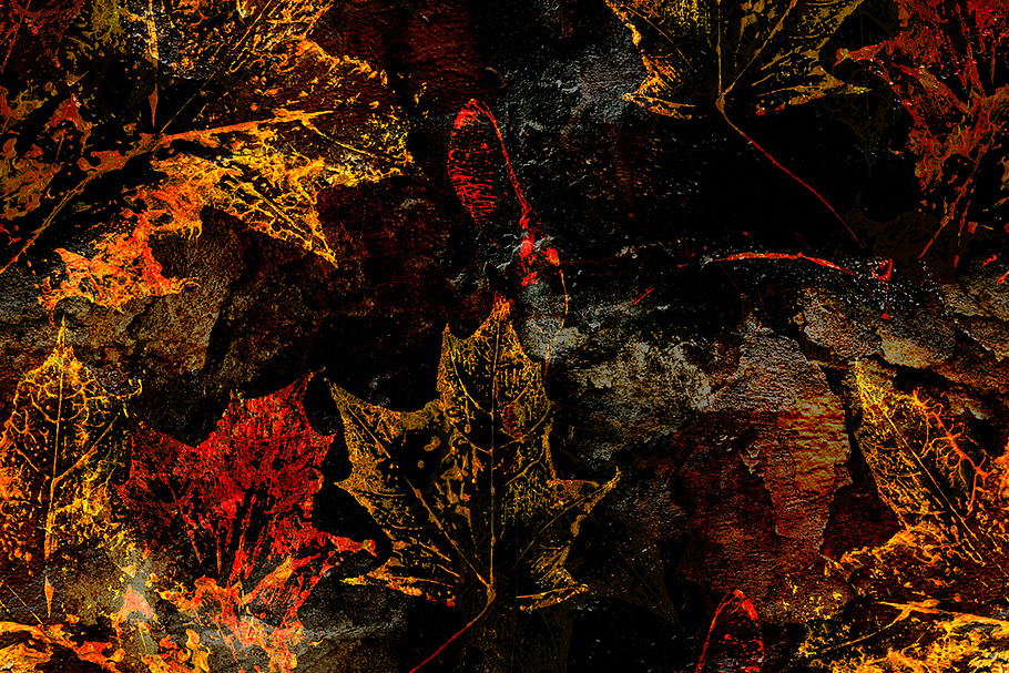 autumn leaves seamless | JPEG in Patterns - product preview 8