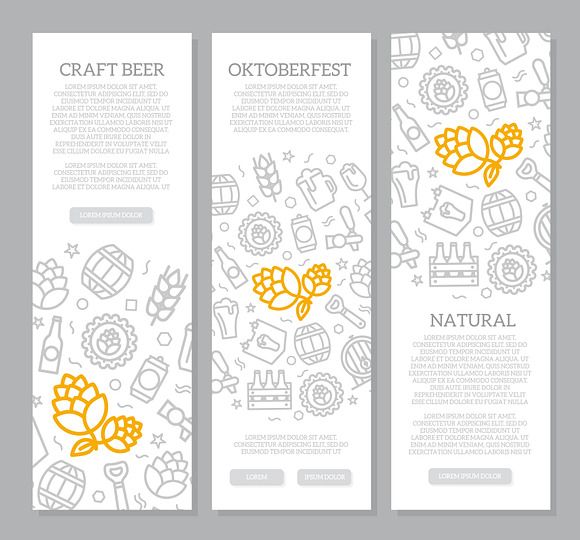Set of vector beer and bar, pub line icons. Alcohol, bottle, mug, barley, hop, barrel, ale, froth, keg, beaker, jar and more. Editable Stroke. in Graphics - product preview 8