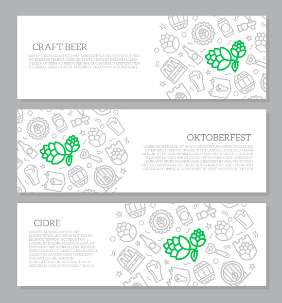 Set of vector beer and bar, pub line icons. Alcohol, bottle, mug, barley, hop, barrel, ale, froth, keg, beaker, jar and more. Editable Stroke. in Graphics - product preview 9