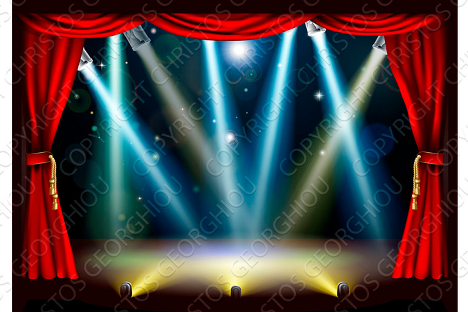 Spotlight theatre stage