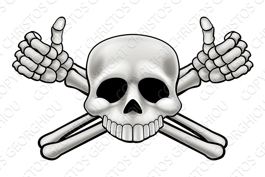 Skull and Crossbones in Illustrations - product preview 8