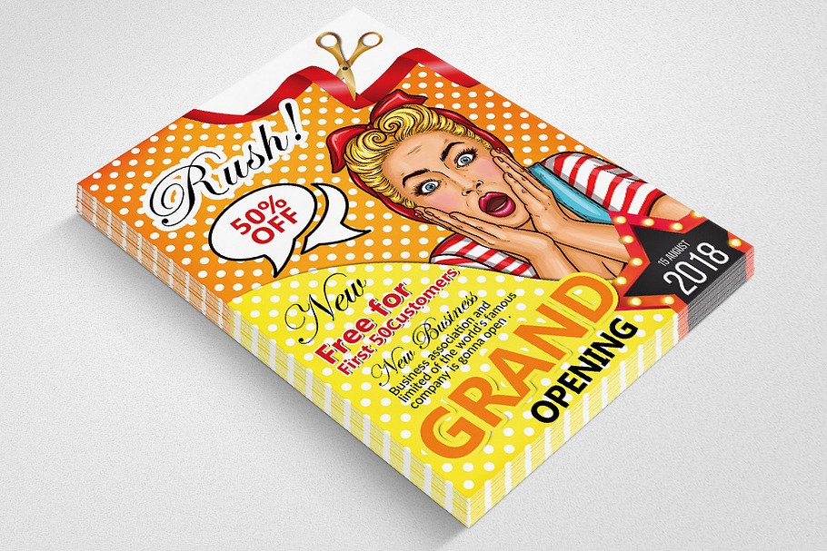 Grand Opening Offer Flyer Templates in Flyer Templates - product preview 8