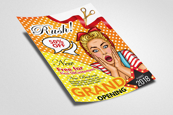 Grand Opening Offer Flyer Templates in Flyer Templates - product preview 1