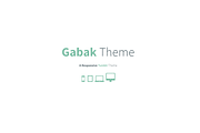 Gabak - Responsive Tumblr Theme