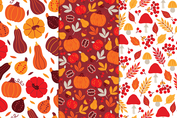 12 Thanksgiving Day Patterns + Bonus in Patterns - product preview 3