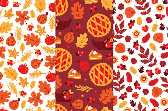 12 Thanksgiving Day Patterns + Bonus in Patterns - product preview 5