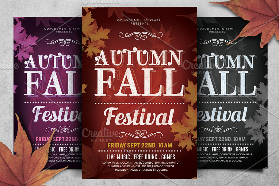 Autumn Fall Flyer in Flyer Templates - product preview 8