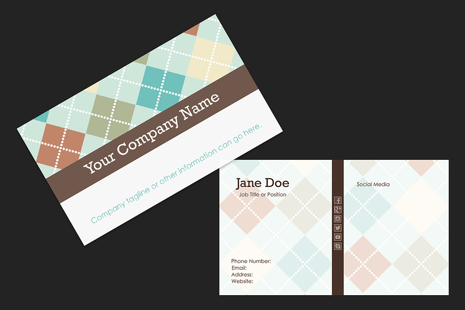 Sweater Print Business Card Template