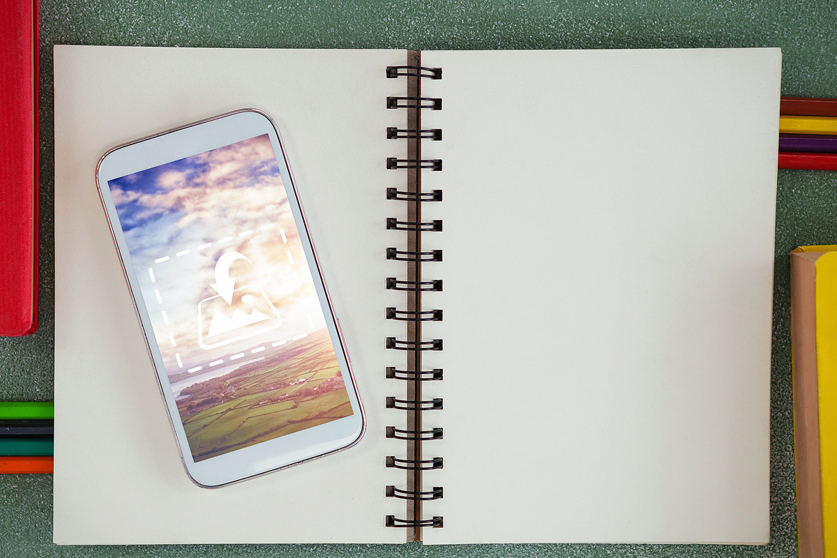 Phone On Book Mockup in Templates - product preview 8