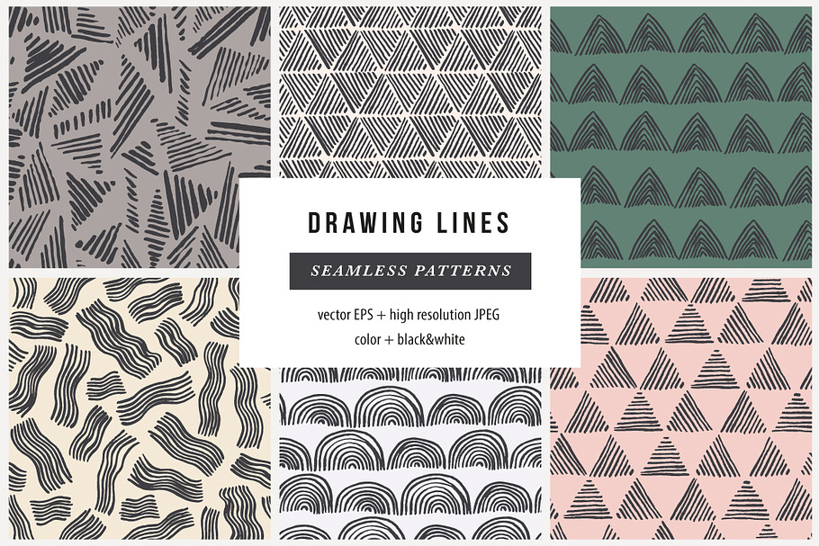 Drawing lines patterns in Patterns - product preview 8