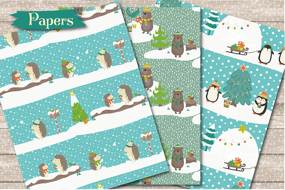 Let it snow papers in Patterns - product preview 1