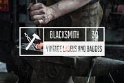 Vintage Blacksmith Labels & Badges