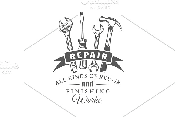 9 Repair Logos Templates Vol.2 in Logo Templates - product preview 6
