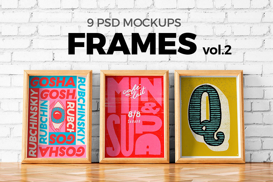 Poster Mockup Set vol.2 in Print Mockups - product preview 8