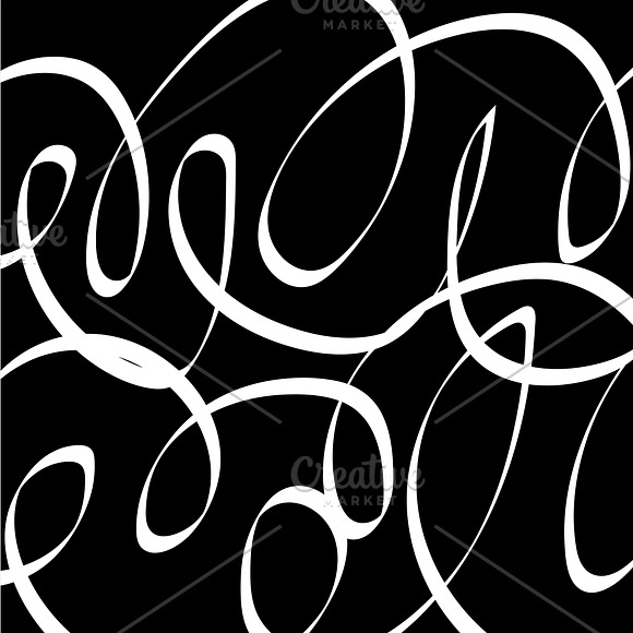 Black & White Scribbles in Patterns - product preview 5