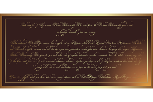 Spencerian Palmer Penmanship PRO in Script Fonts - product preview 2
