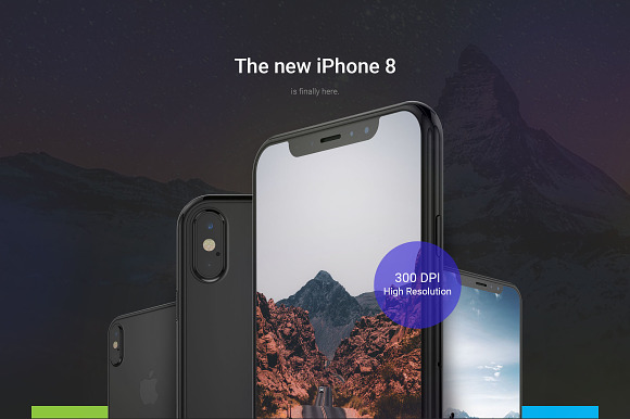 iPhone 8 Mockup Complete Pack Black in Mobile & Web Mockups - product preview 1