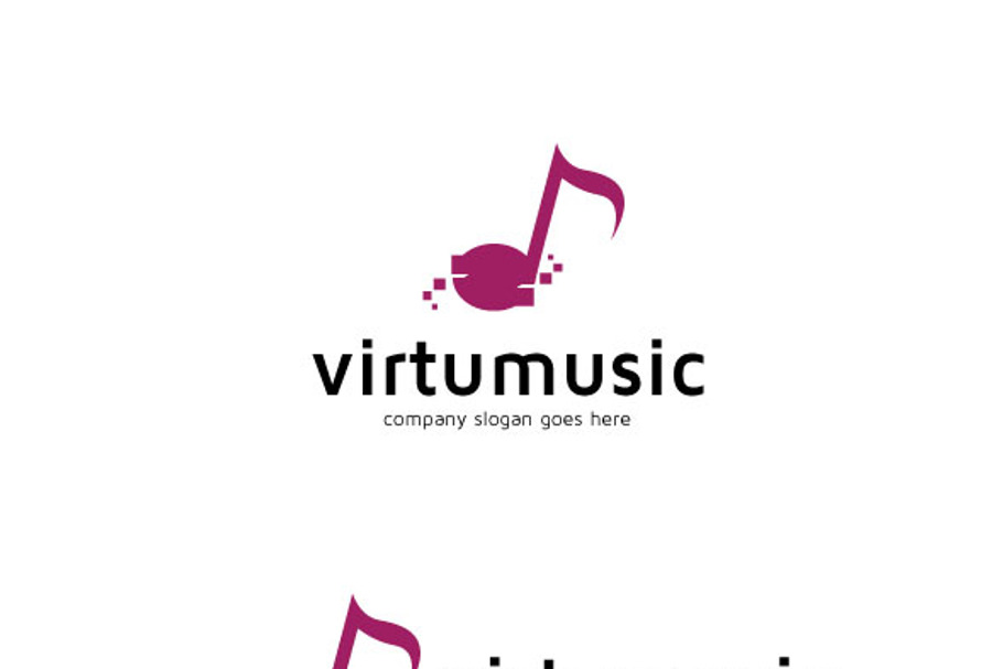 Virtumusic Logo in Logo Templates - product preview 8