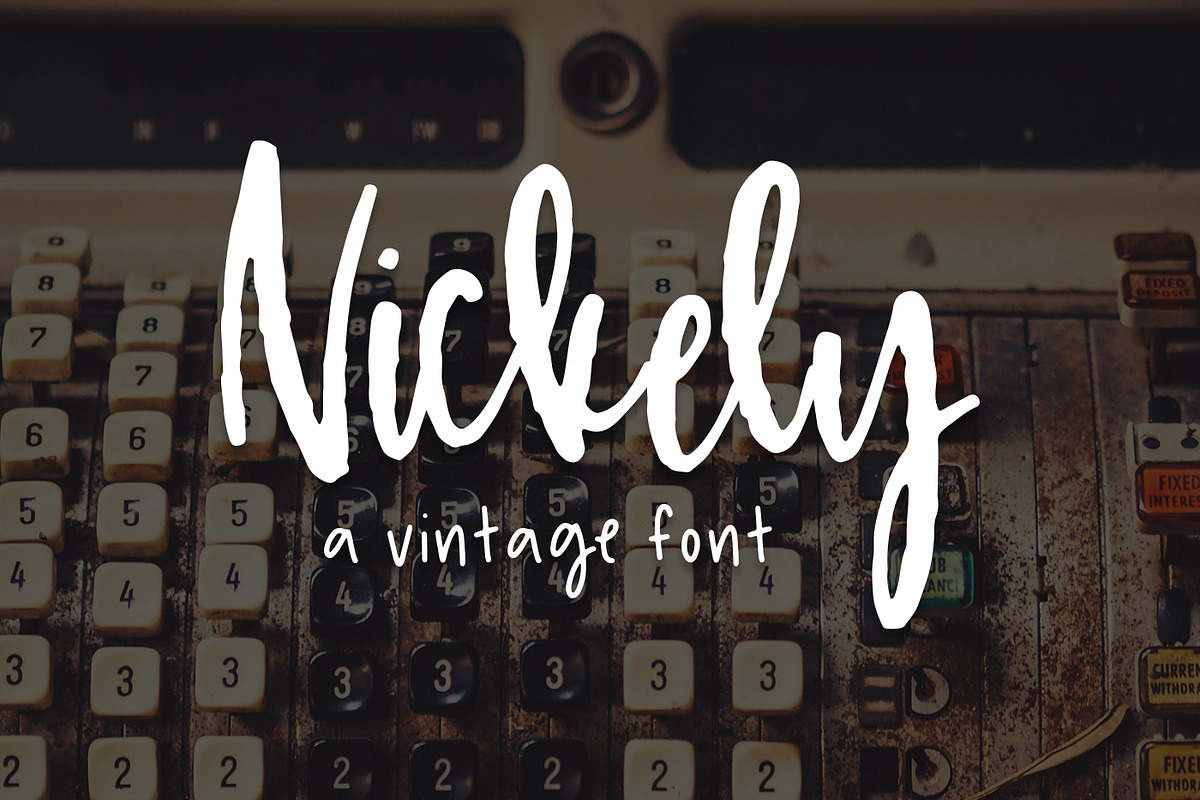 Nickely - A Textured Script in Script Fonts - product preview 8