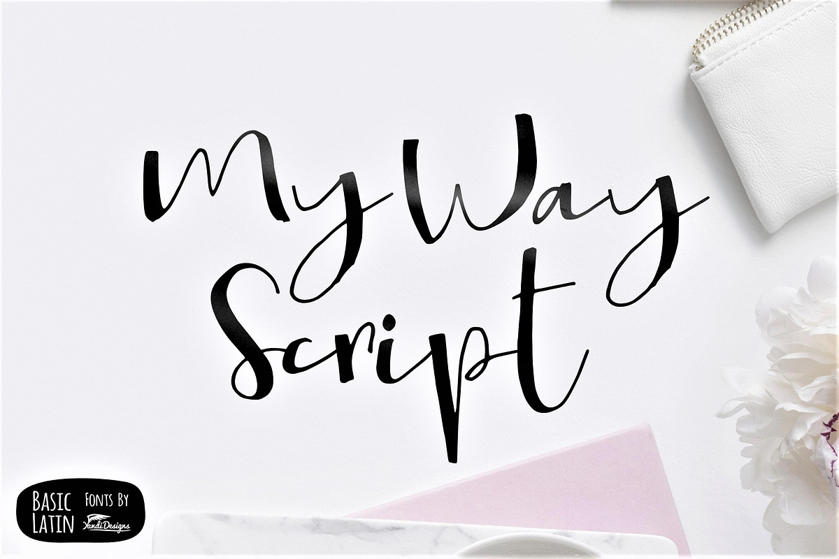 My Way Script in Script Fonts - product preview 8