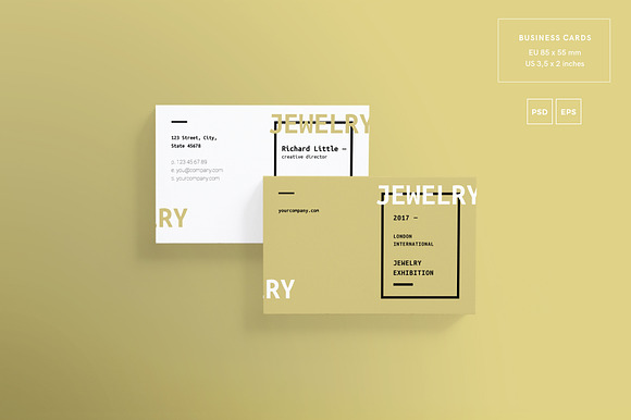 Branding Pack | Jewelry Exhibition in Branding Mockups - product preview 4