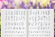 110 Spring Floral HandDrawn Elements