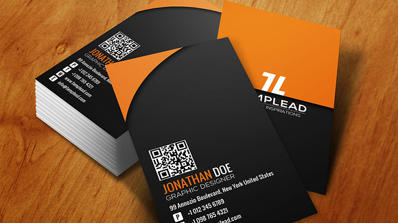 Corporate Business Card SE0260 in Card Templates - product preview 3