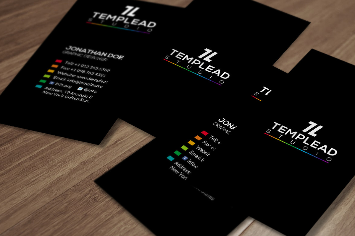 Corporate Business Card SE0262 in Card Templates - product preview 8