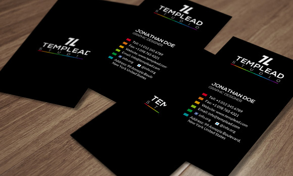 Corporate Business Card SE0262 in Card Templates - product preview 1