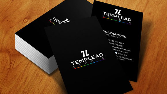 Corporate Business Card SE0262 in Card Templates - product preview 2