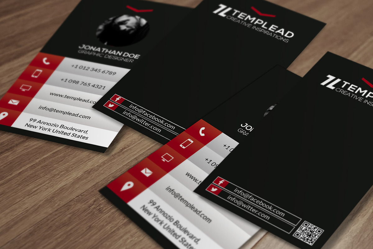 Corporate Business Card SE0263 in Card Templates - product preview 8