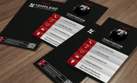 Corporate Business Card SE0263 in Card Templates - product preview 1