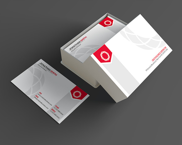 Corporate Business Card SE0265 in Card Templates - product preview 2
