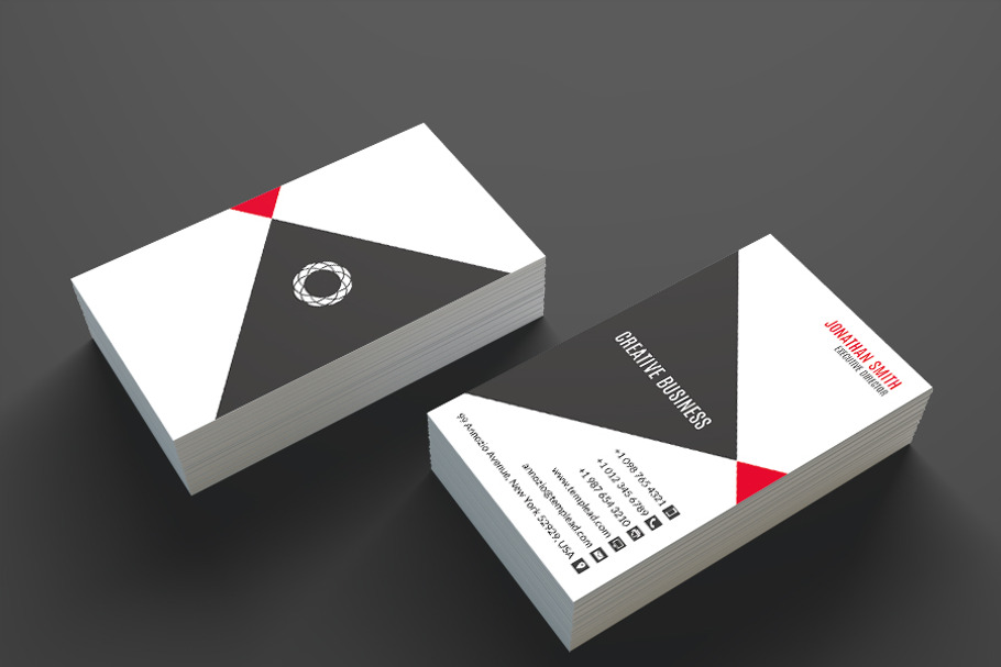 Corporate Business Card SE0268 in Card Templates - product preview 8
