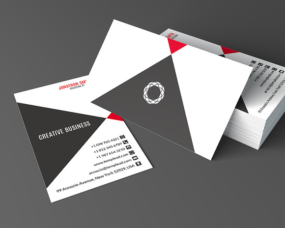 Corporate Business Card SE0268 in Card Templates - product preview 1
