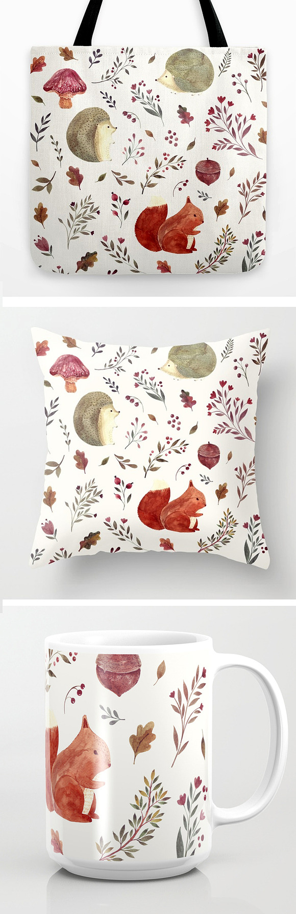 Watercolor autumn collection in Illustrations - product preview 7