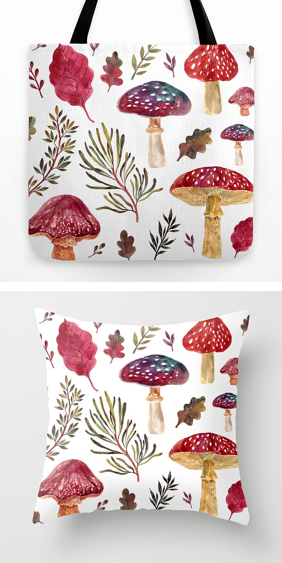 Watercolor autumn collection in Illustrations - product preview 9