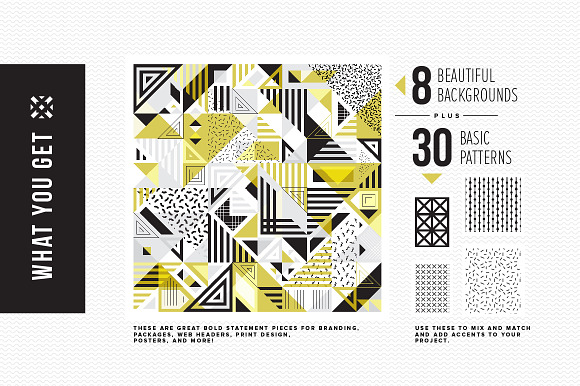 Modern Geometric Pattern Set in Patterns - product preview 3