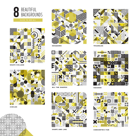 Modern Geometric Pattern Set in Patterns - product preview 5