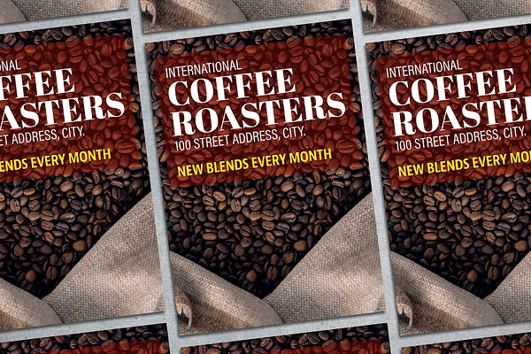 Coffee Roasters Flyer Mockup