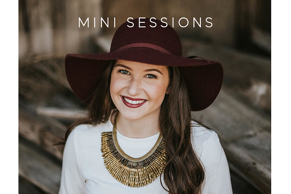 Mini Session Photography Template
