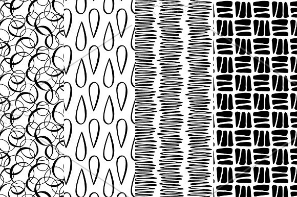 Pen and ink - seamless patterns in Patterns - product preview 2