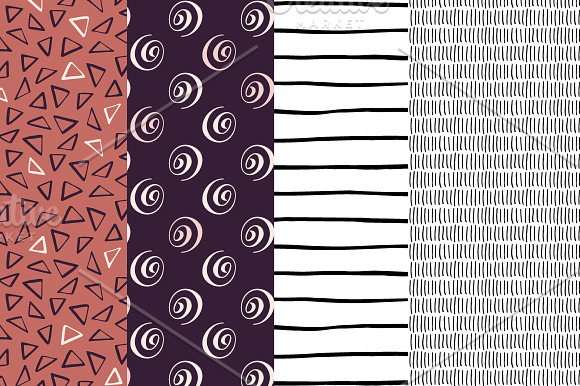 Pen and ink - seamless patterns in Patterns - product preview 4