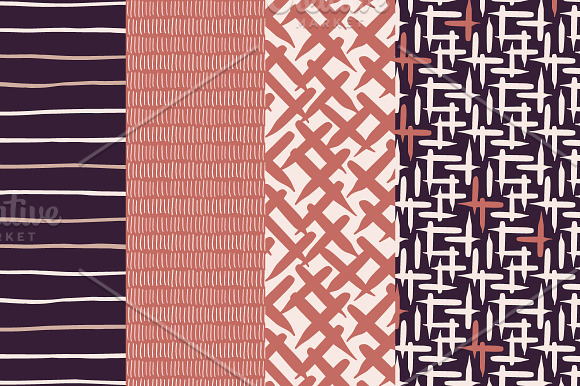 Pen and ink - seamless patterns in Patterns - product preview 5