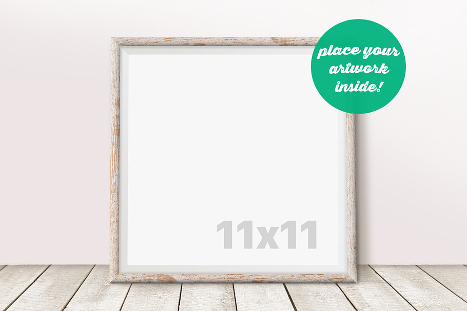 Square Frame Mockup on the Floor  in Print Mockups - product preview 8